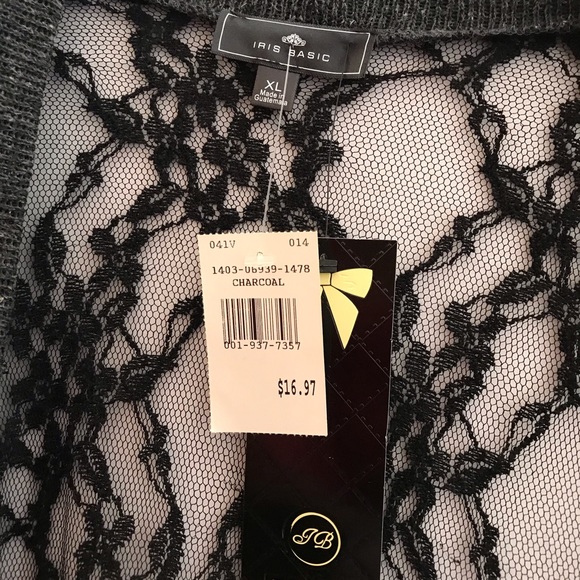 Iris Basic Black Cardigan XL - Picture 2 of 3